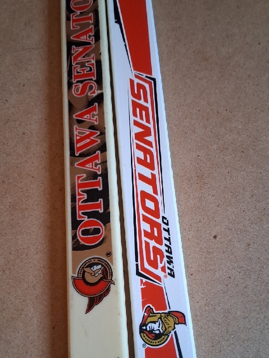 Sher-Wood Other - Ottawa Senators NHL Mini Hockey Sticks - Red, White, Cream